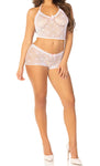 MINI HEART TRIMMED CAMI & SHORT PANTY