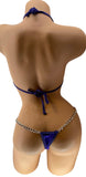 DW OS CHAINED PURPLE THONG 2PC