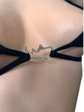 RHINO RHINSTONE SLASHED TOP & DIAMOND CUT G-STRING